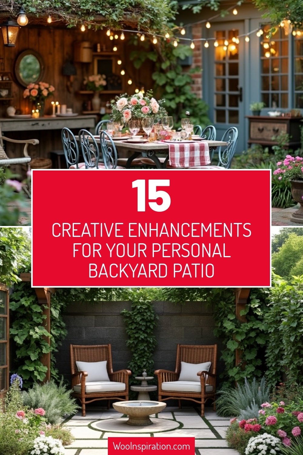 creative enhancements for your personal backyard patio