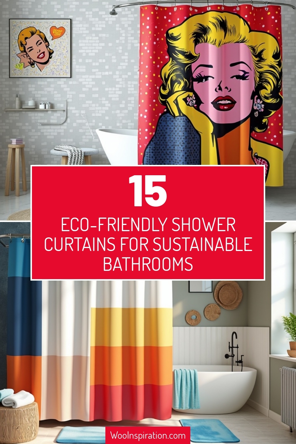 eco-friendly shower curtains for sustainable bathrooms