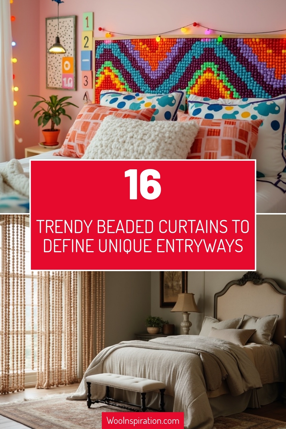 trendy beaded curtains to define unique entryways